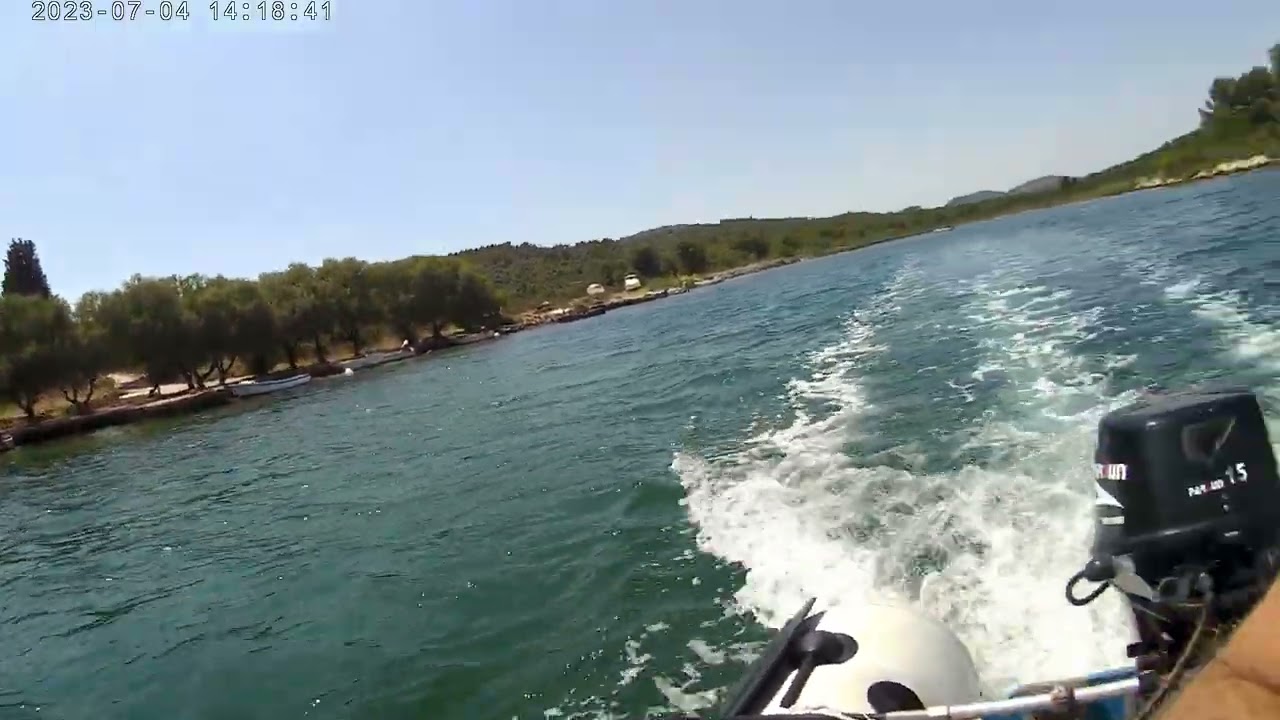 Bootsfahrt Raslina Sibenik Kroatien 2022