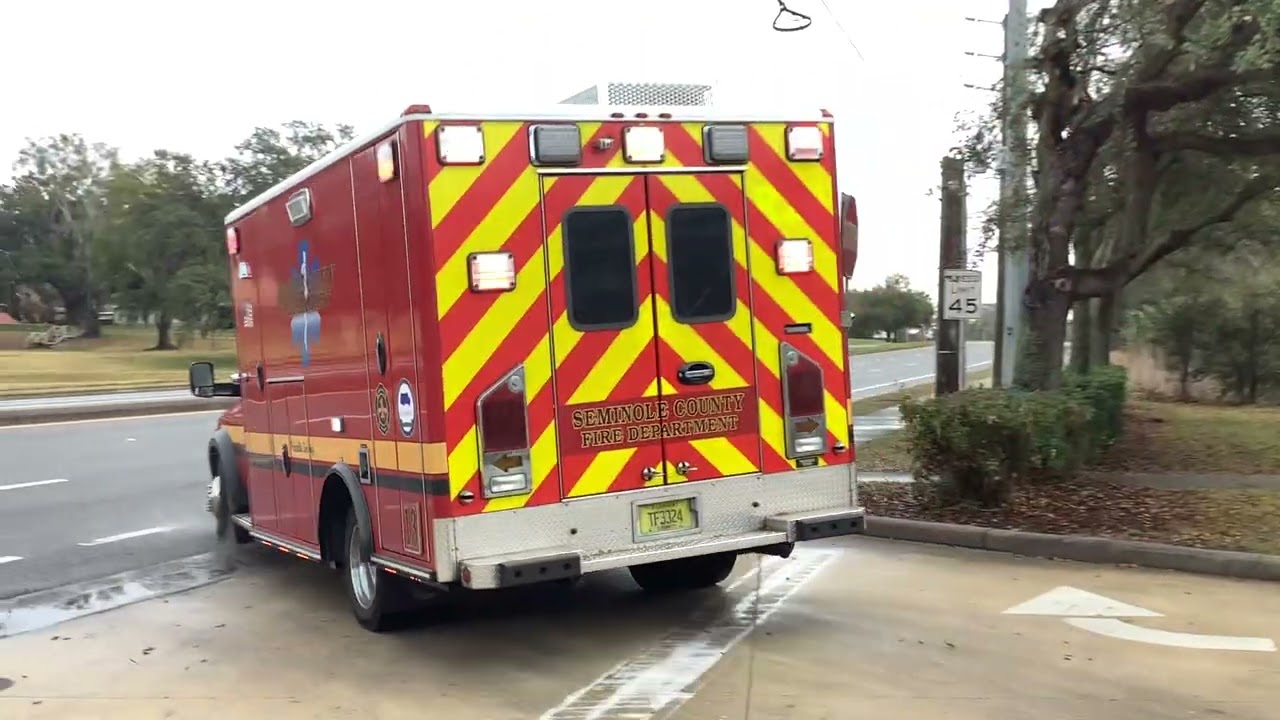 seminole county fire department medic 13 (spare) responding