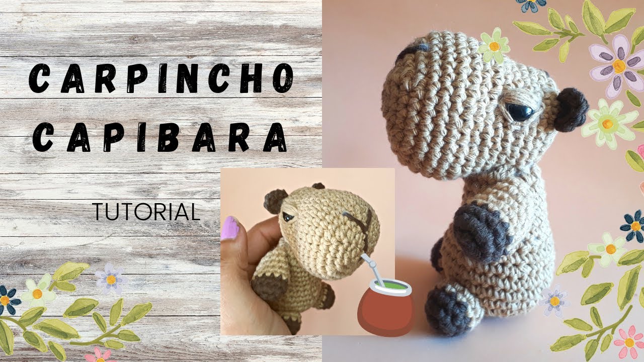 CARPINCHO CAPYBARA amigurumi tutorial | crochet con may