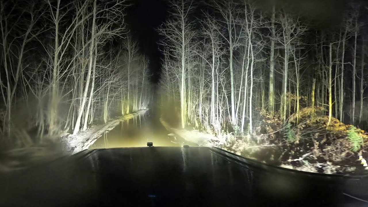 Ford Raptor | Baja Designs LP'9 | High Speed Night Run! 360 Video!