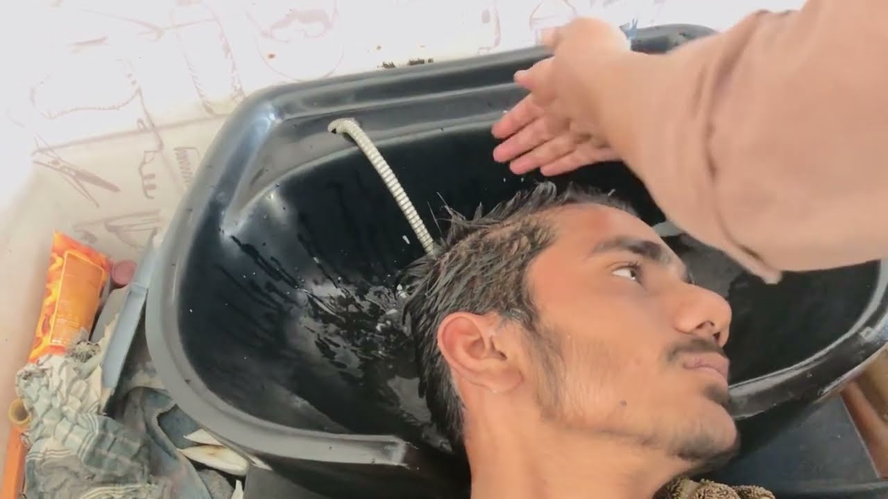 ASMR Haircutting ASMr  had wash Relaxing Sound 