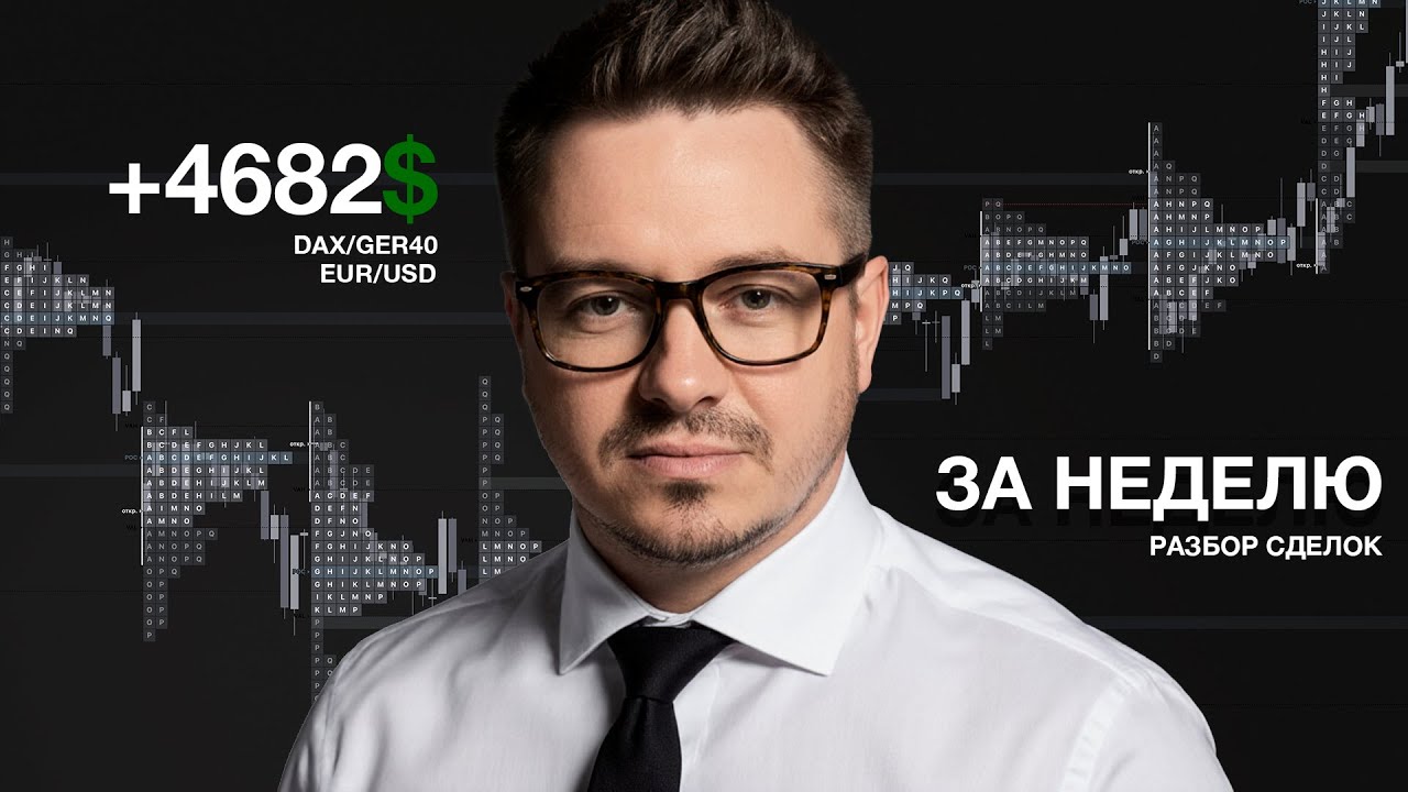 Торговля по Маркет Профайлу: Мой результат +4682$ за неделю