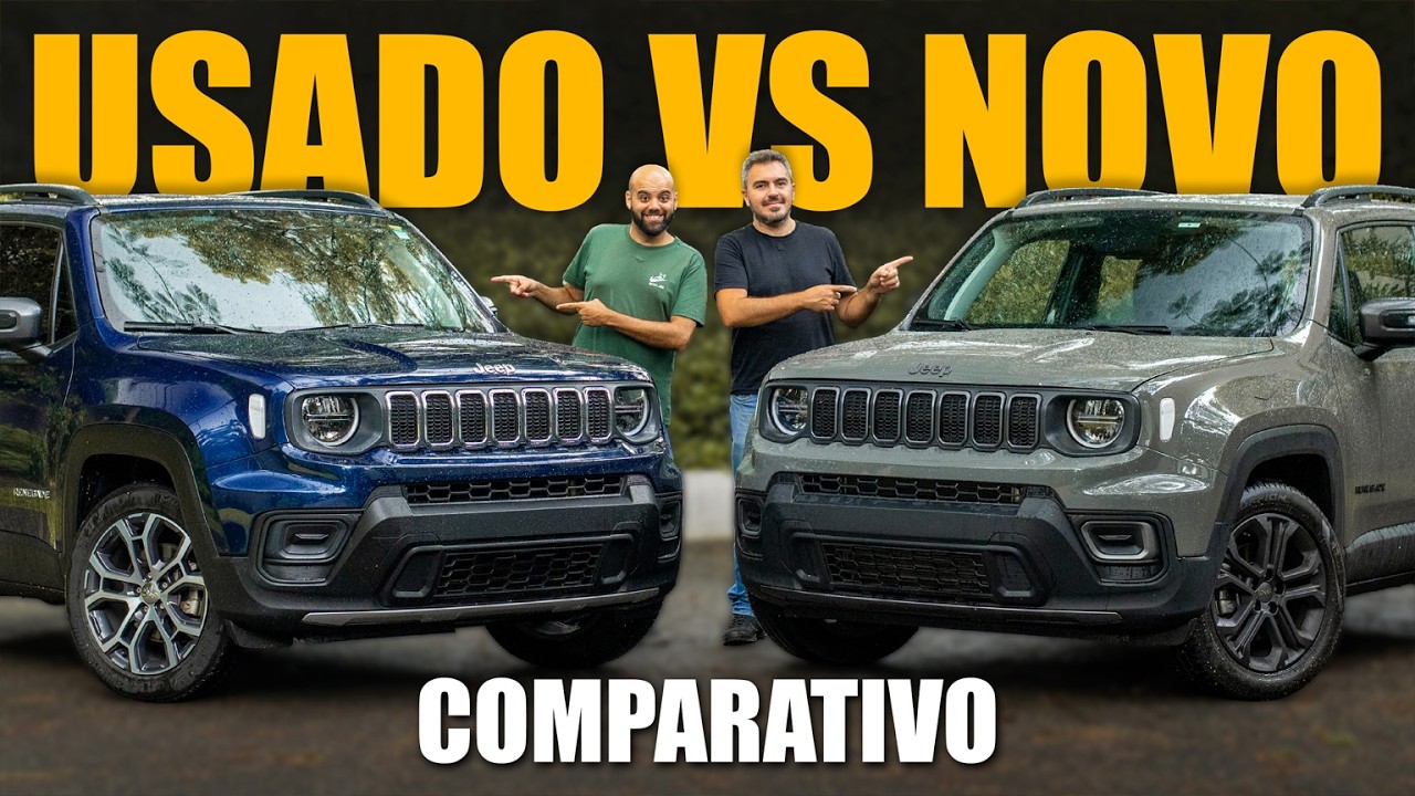 Jeep Renegade 2023 vs 2026: O que mudou no motor e equipamentos?