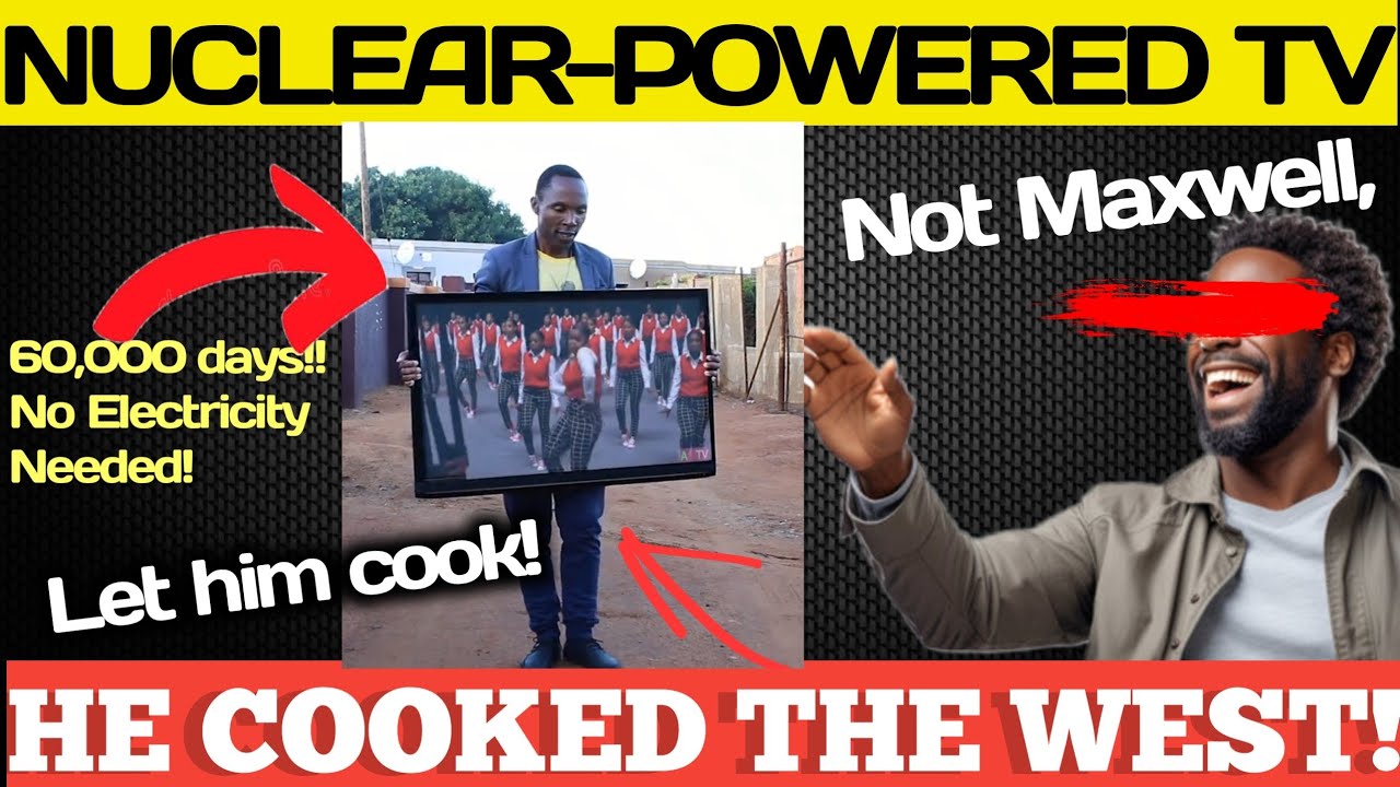 African invents self-powered TV