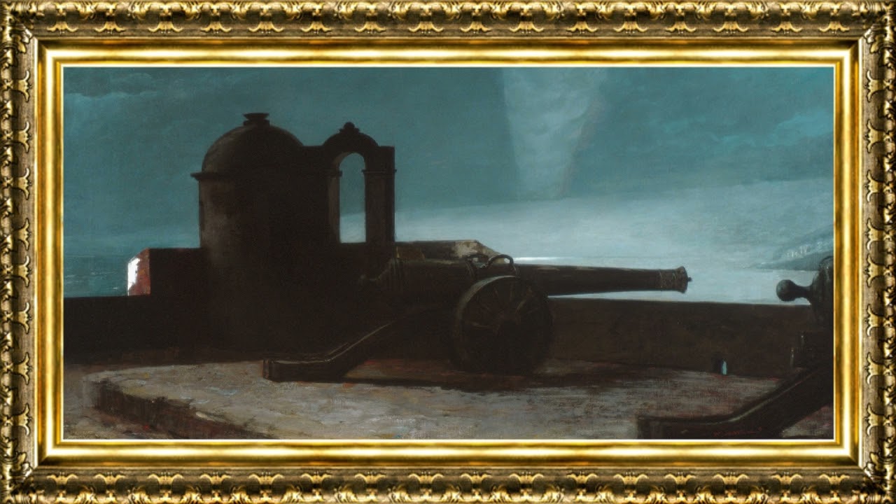 Winslow Homer - Searchlight on Harbor Entrance, Santiago de Cuba (1901) | Framed Fine Art for TV