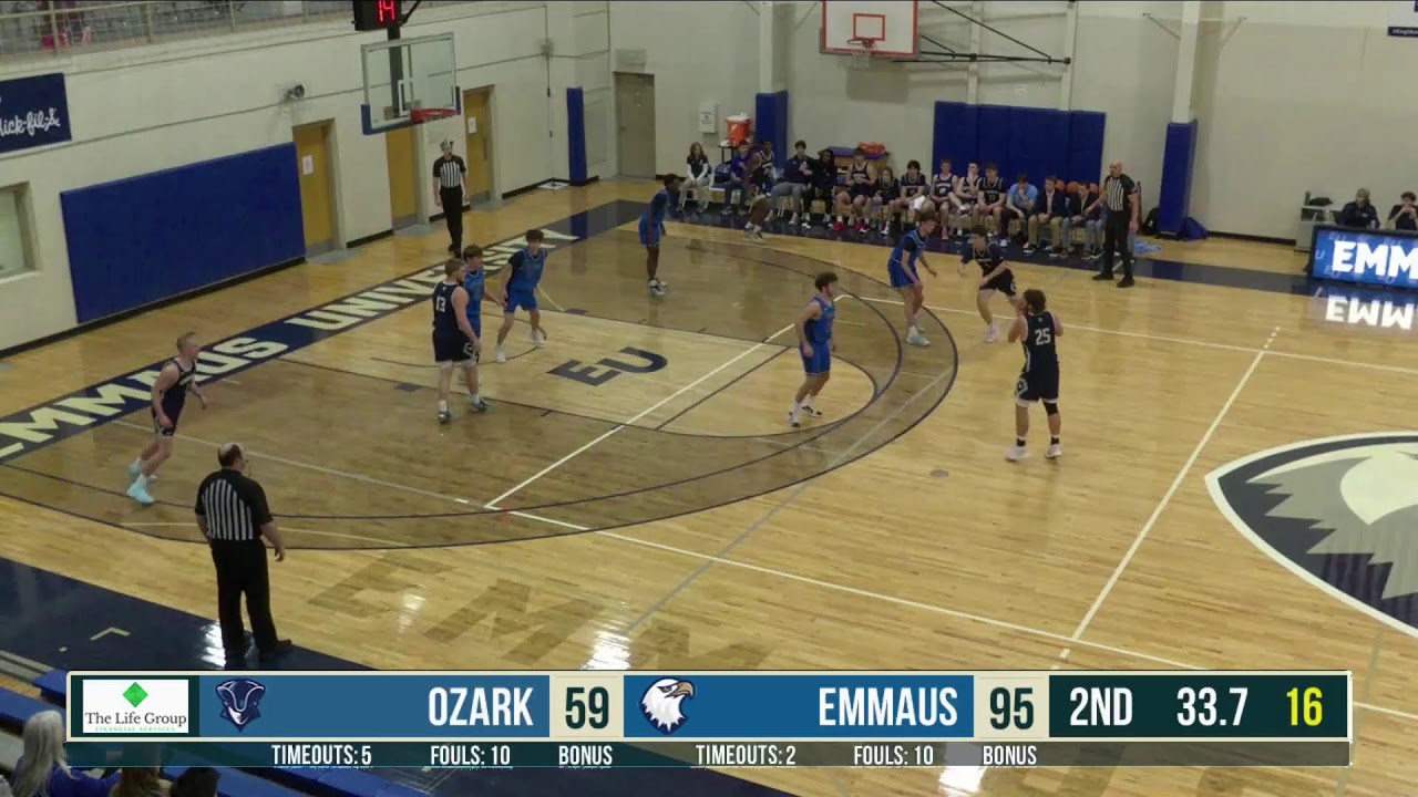 Emmaus University vs Ozark Christian College Men's College Basketball