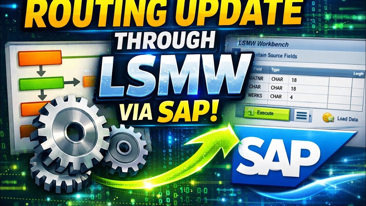 “Learn Routing Update in SAP Using LSMW – Step-by-Step Training”
