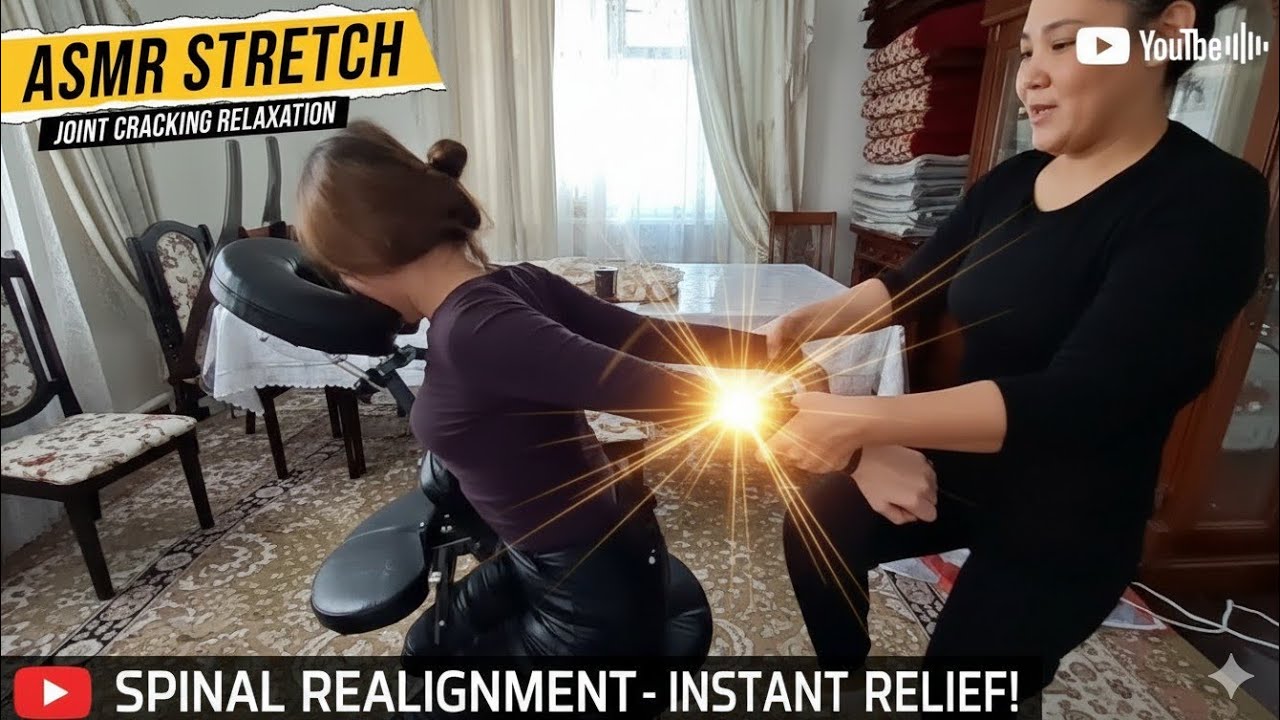 Full Body Relaxation: ASMR Stretching and Neck Massage with Lady Anita