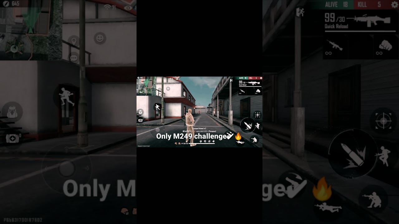 Only M249 Challenge💯 Garena free file #SHORT