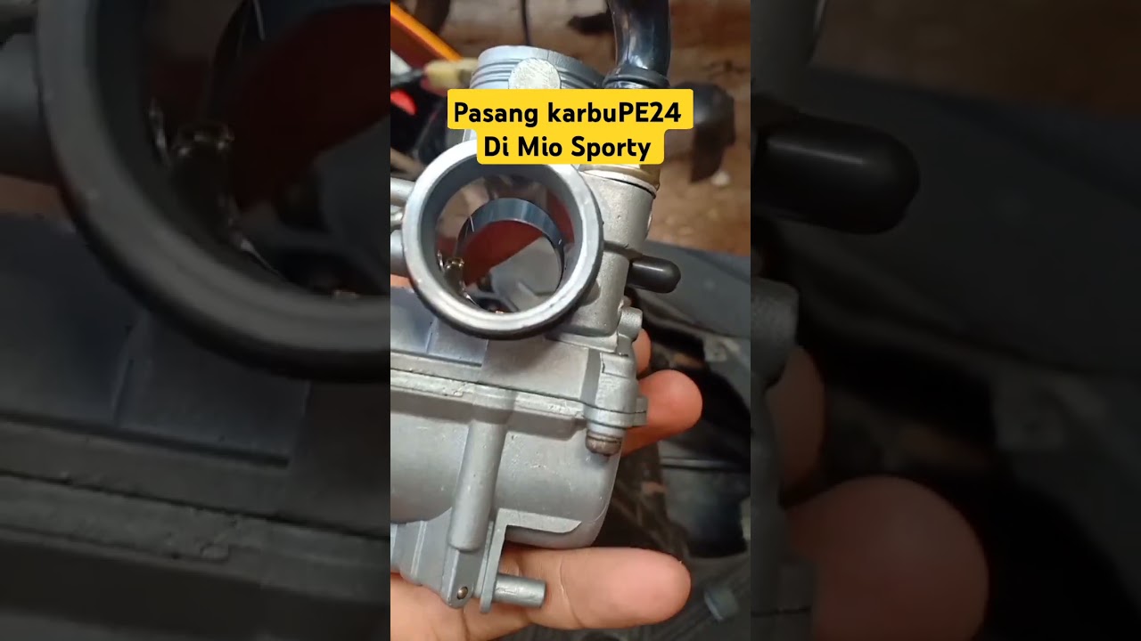 pasang karbu pe 24 di Mio sporty #karburatorpe24 #miosporty