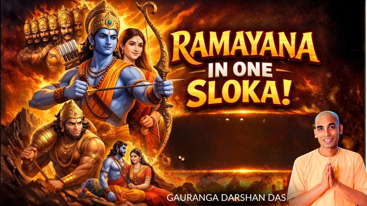 Ramayana in ONE SHLOKA | Gauranga Darshan Das