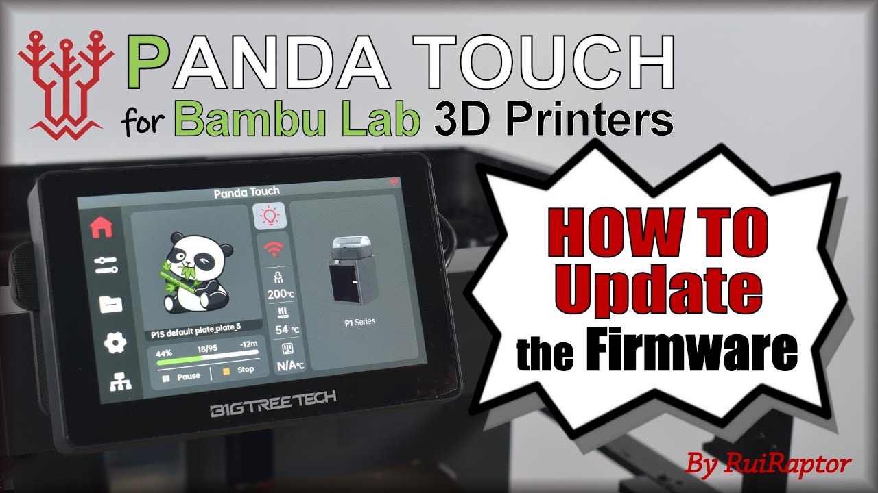 BTT PANDA Touch 👉 HOW TO Easily UPDATE the FIRMWARE