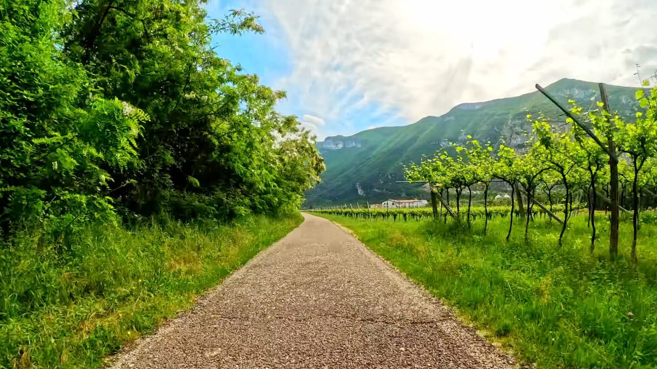 Scenic 4K Ride in Italy | Castles, Vineyards & Lake Garda | No Music, Just Nature