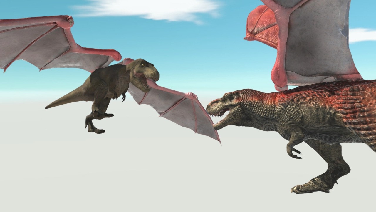 Dinosaur Clash In The Air | ARBS Simulation