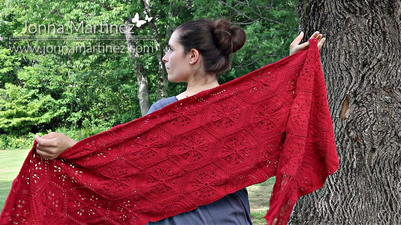 Reverie Wrap Crochet Shawl | How to crochet a wrap style shawl | Hexagon crochet motif shawl