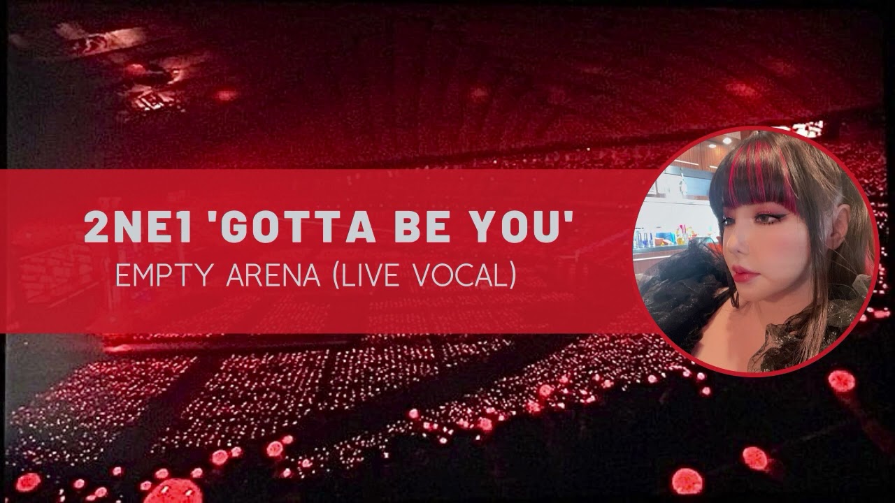 2ne1 'gotta be you' empty arena (live vocal)