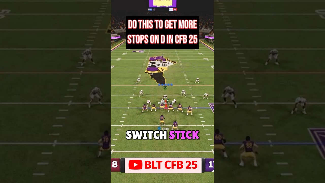 The #1 Defensive Tip To Get More Stops In CFB 25! (Switch Stick) #cfb25tips