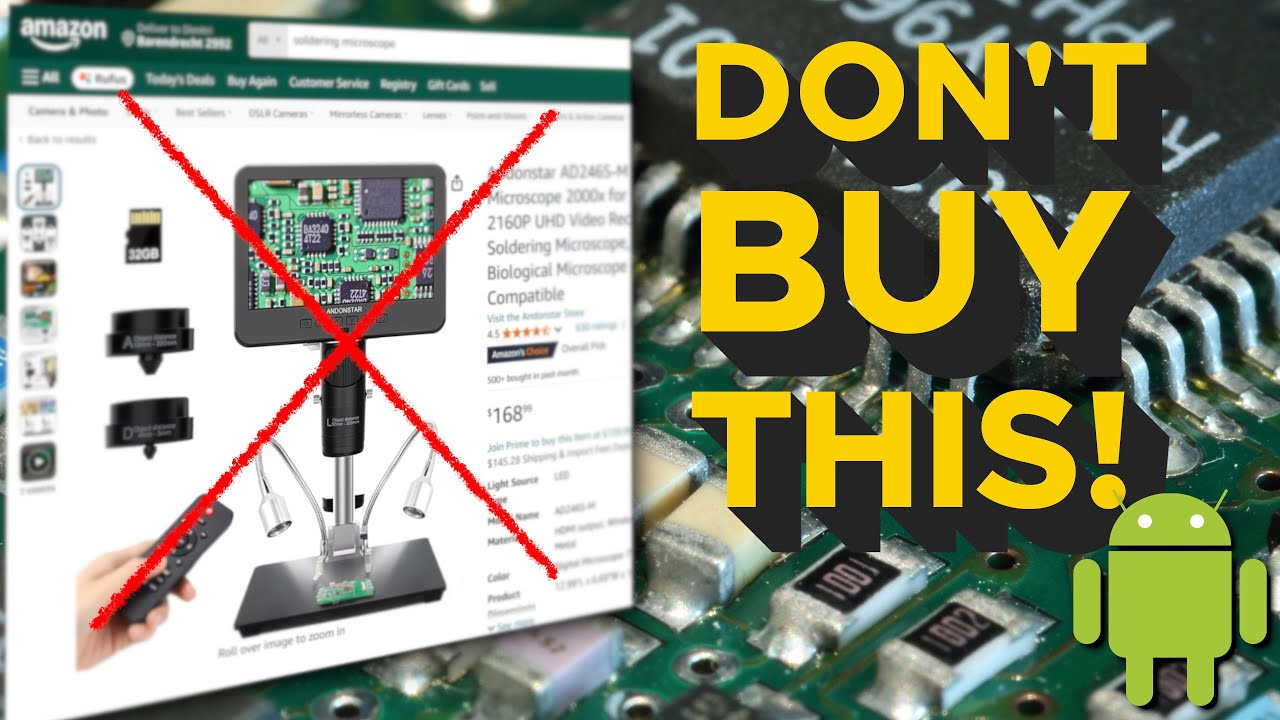 Your Android Phone is a GREAT Soldering Microscope!