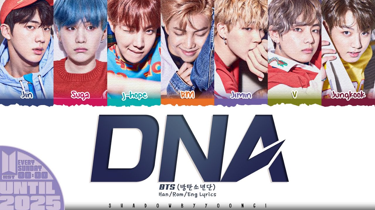 BTS (방탄소년단) 'DNA' Lyrics [Color Coded Han_Rom_Eng] | UNTIL 2025 #29