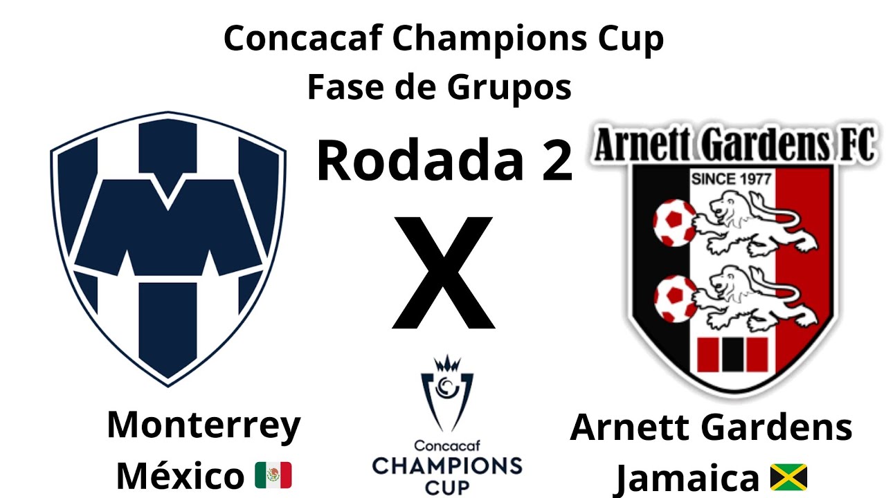 Concacaf Champions Cup T34 Fase de Grupos R2 Monterrey MEX x Arnett Gardens JAM