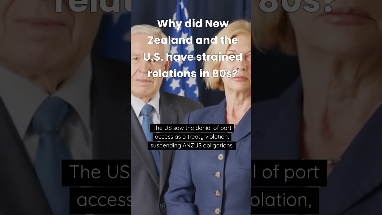 Why did New Zealand and the United States have strained relations in 80s