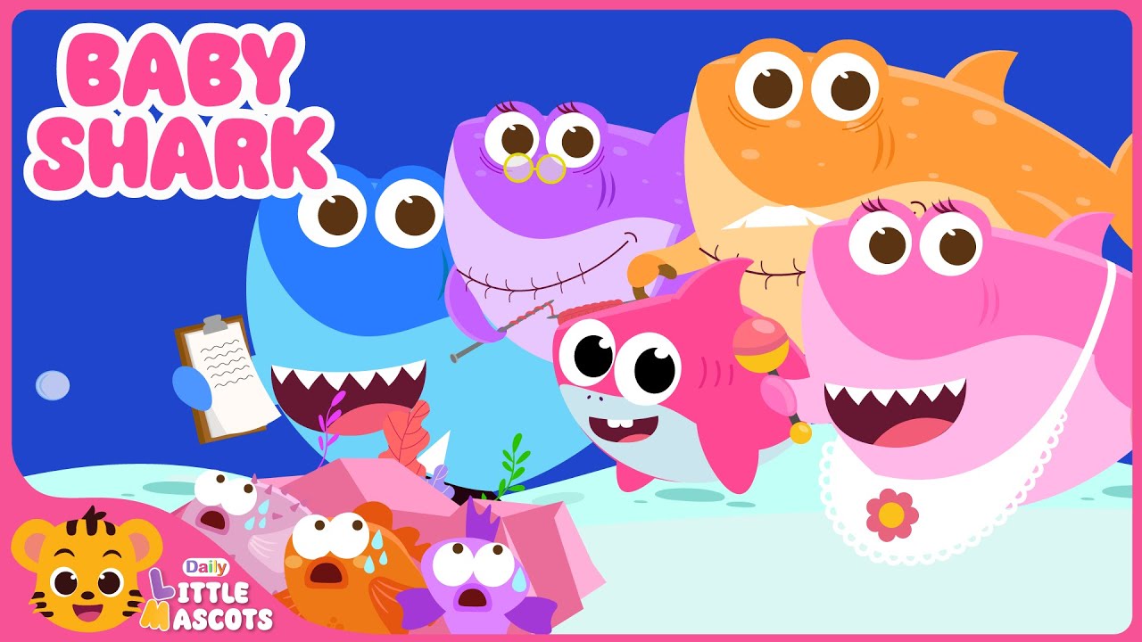 Baby Shark 🦈| Baby Shark Do Do Do | Little Mascots