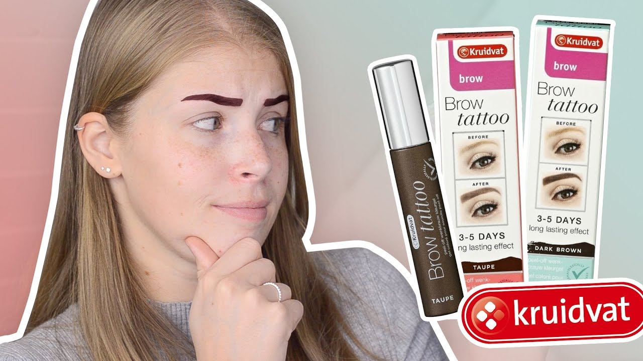 KRUIDVAT BROW TATTOO TESTEN 😱 | Make Me Blush