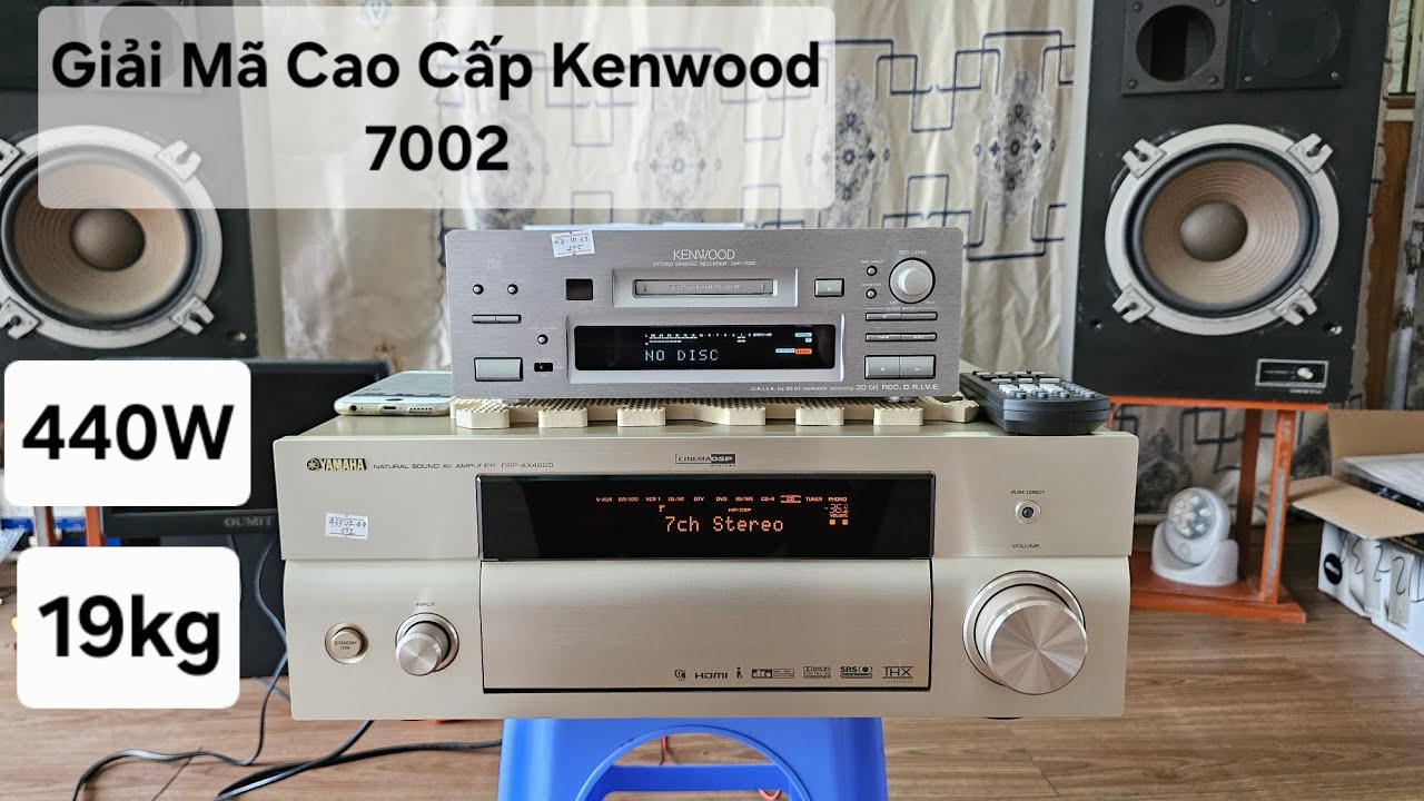 Yamaha 19kg 440W 14 Sò Than 7 Kênh Đẹp Rẻ Hay Giải Mã Kenwood Cao Cấp 7002 Không Mồi