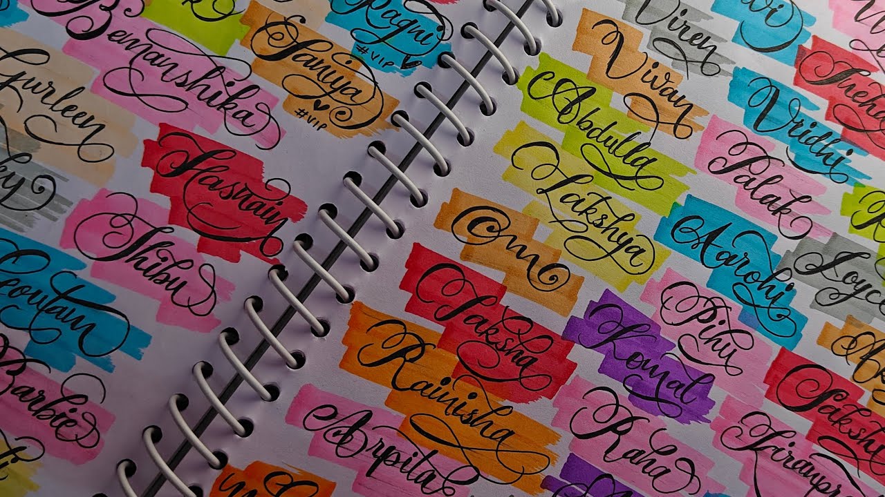 Calligraphy Name Writing w/ Kritika Malhotra ✨