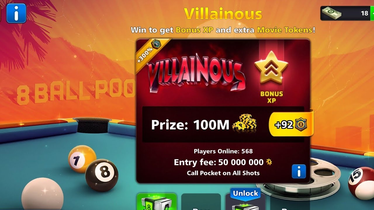 VILLAINOUS 😱 EVENT 8 BALL POOL