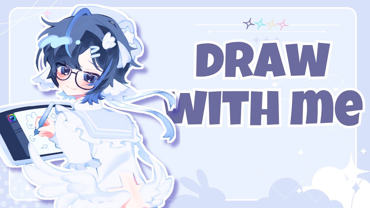 【Drawing】 Let's take it easy today~ ଘ(ㅅ´ ˘ `)💙✨