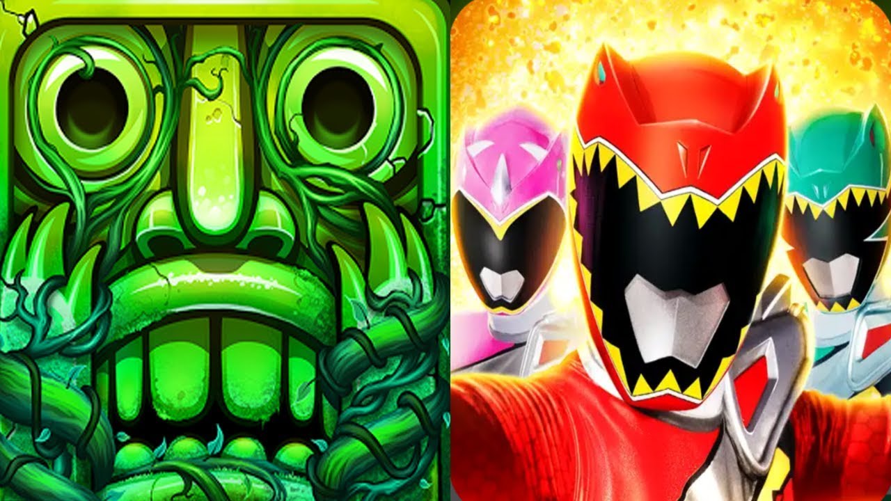 Temple Run 2 Lost Jungle VS Power Rangers Dino Charge Rumble Android iPad iOS Gameplay HD