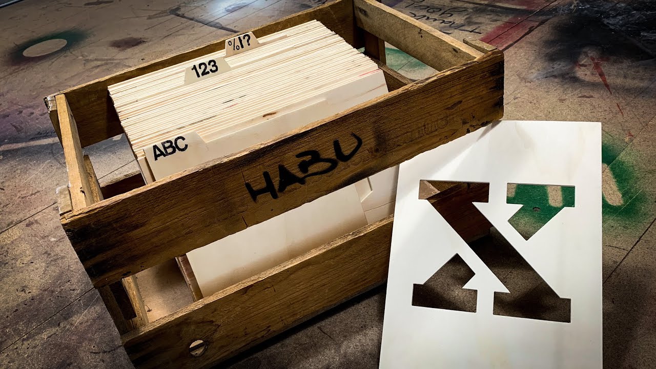 HABU \\ DIY Spray Stencil Letters