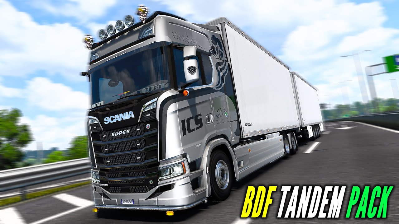 BDF Tandem Truck  Pack Mod For ETS2 1.50 | ETS2 MODS
