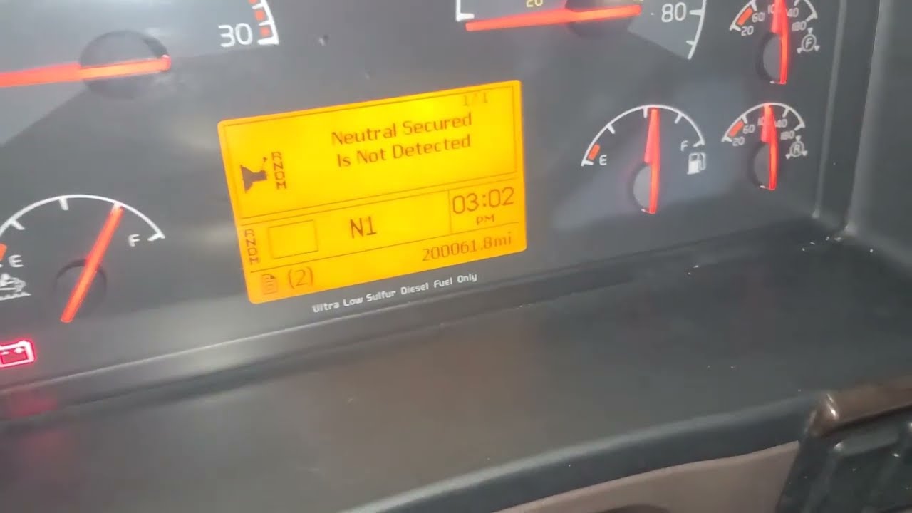 VOLVO TRUCK 2014 не обнаруживает нейтралку и не заводится
