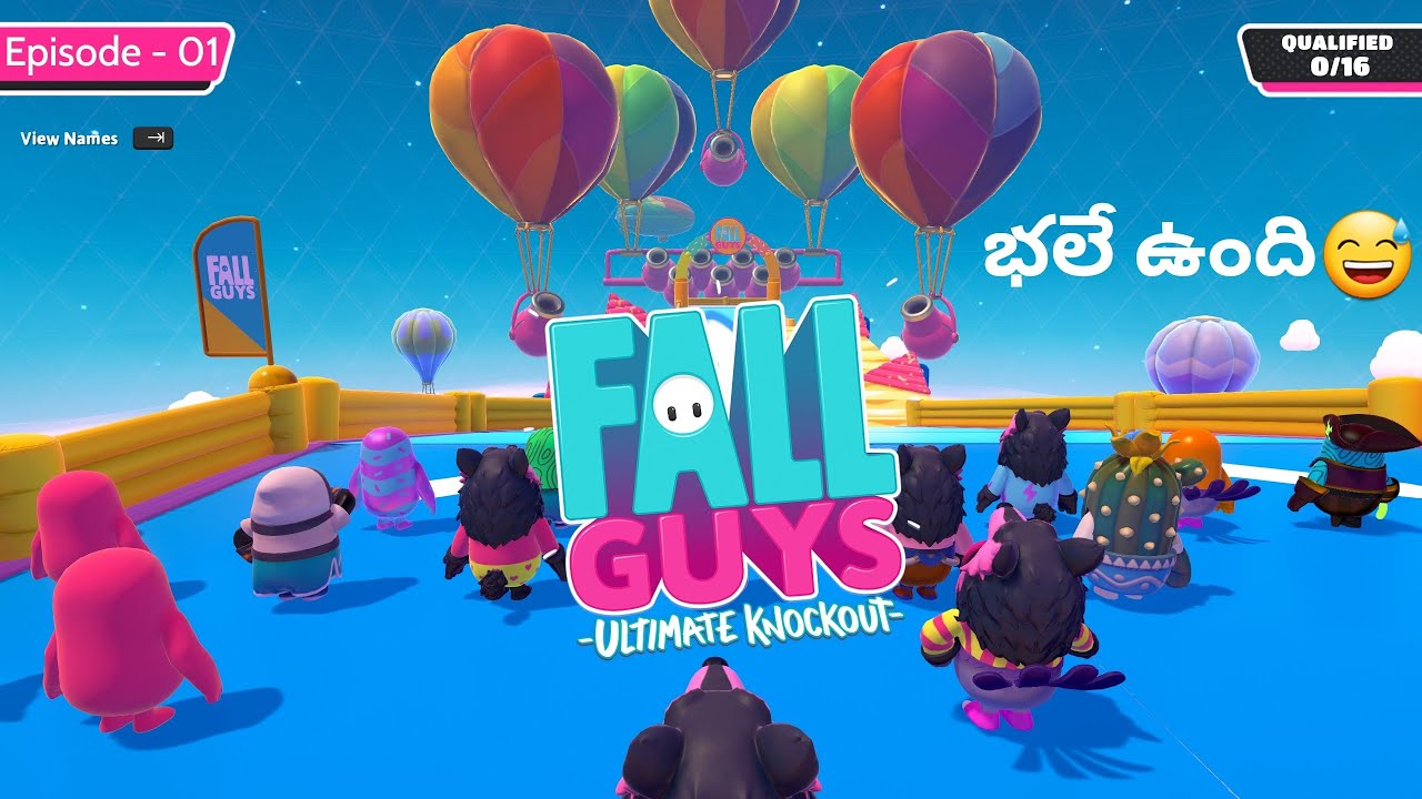 Fall Guys Gameplay | #1 | In Telugu | THE COSMIC BOY