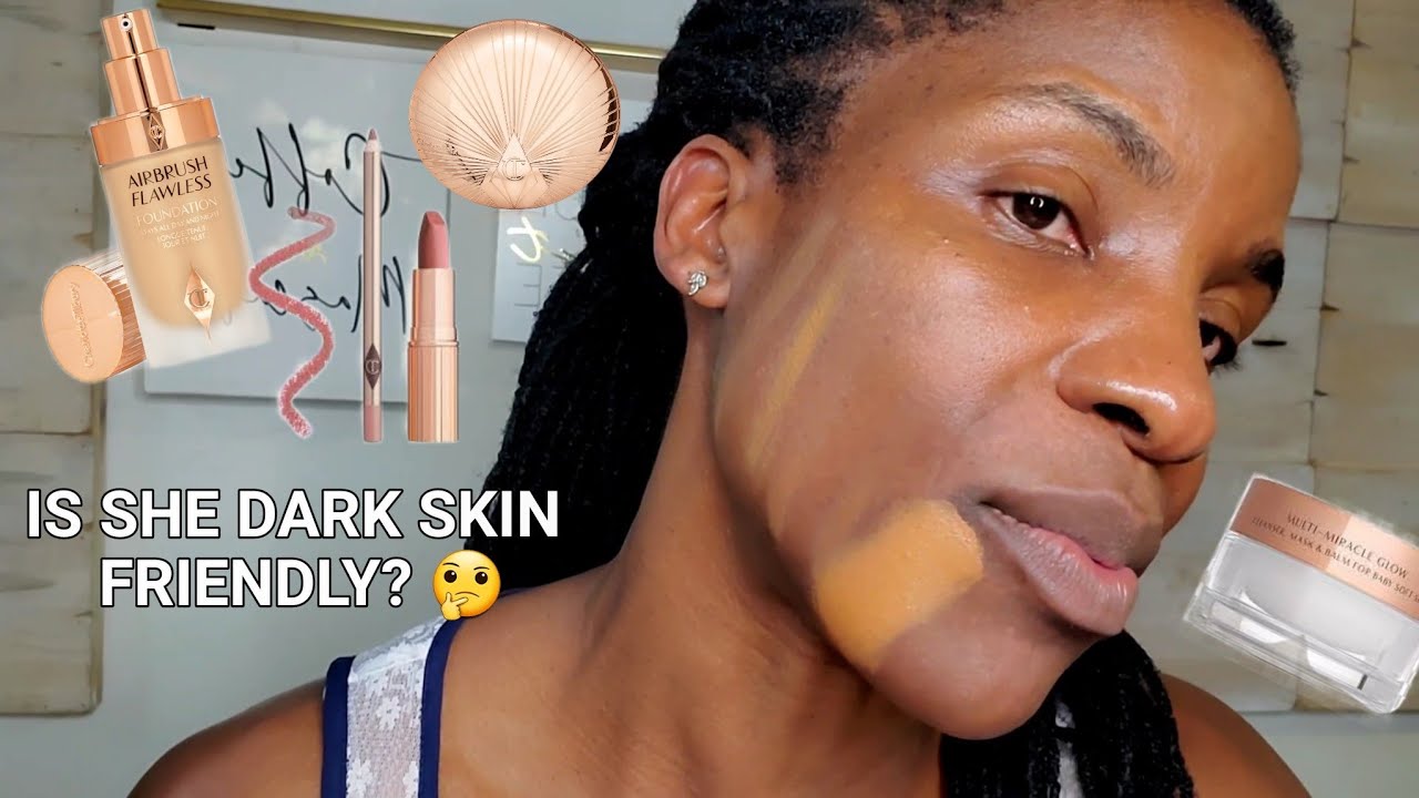 CHARLOTTE TILBURY UNBOXING & MAKEUP REVIEW | CHARLOTTE TILBURY MAKEUP PRODUCTS | DARK SKIN FRIENDLY?