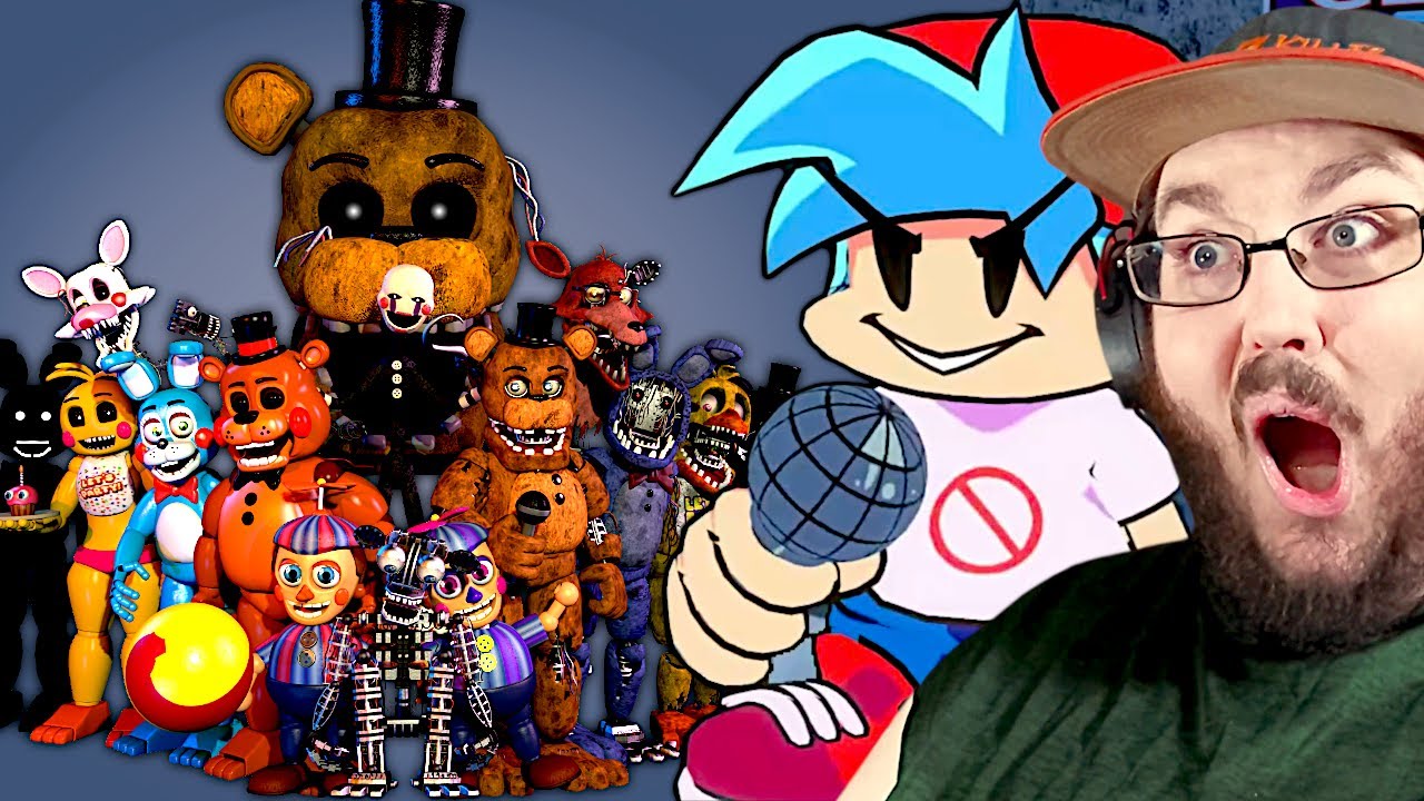 Friday Night Funkin' VS Five Nights at Freddy's 2 FULL WEEK (FNF Mod/FNaF 2) #FNAF REACTION!!!