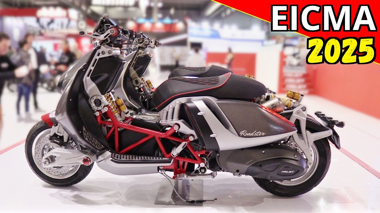 Eicma 2025 Milano - NEW 2026 Italjet Roadster 400 - The italian 