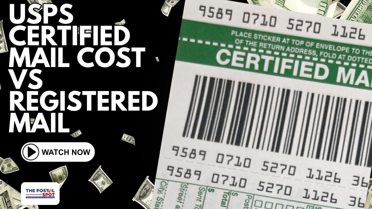 USPS Certified Mail Cost vs Registered Mail