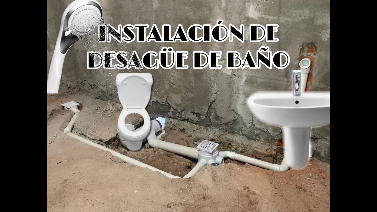 COMO INSTALAR DESAGÜE BAÑO- INODORO LETRINA - CAÑOS DUCHA- INODORO- PILETA- LAVADO DE MANOS