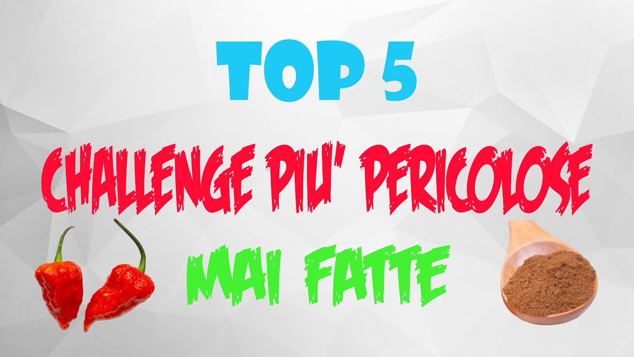TOP 5 CHALLENGE PIU' PERICOLOSE MAI FATTE!!  (CHALLENGE ASSURDE)