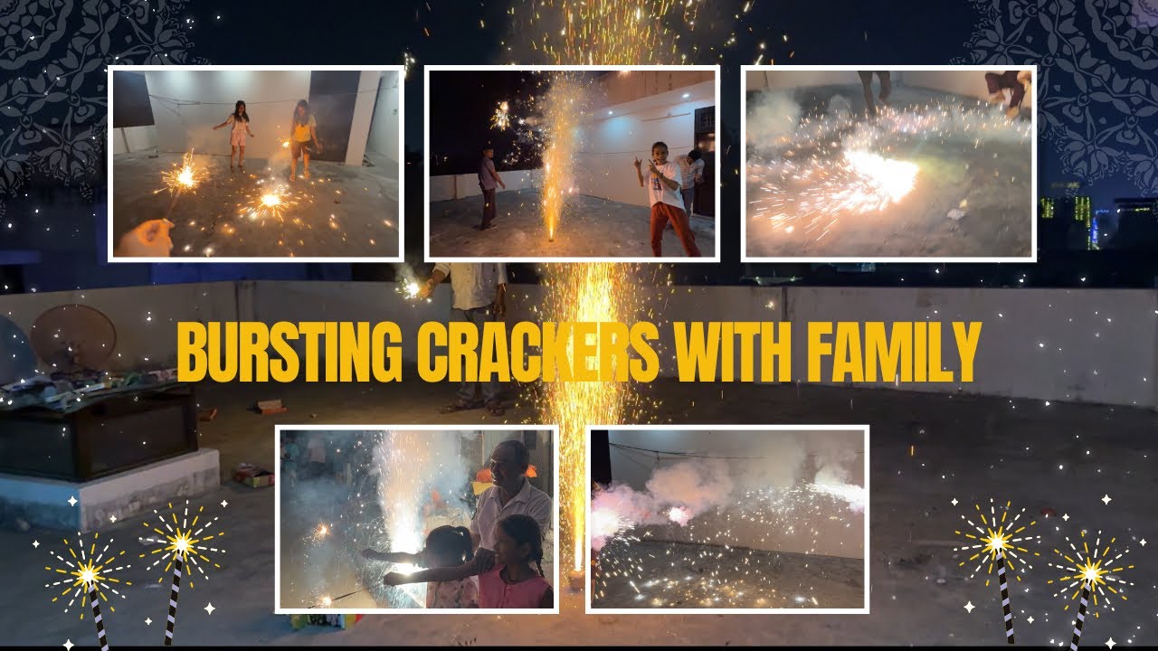 Funny Video 🤣|| Bursting Crackers with Family || Diwali Celebration 🎉 