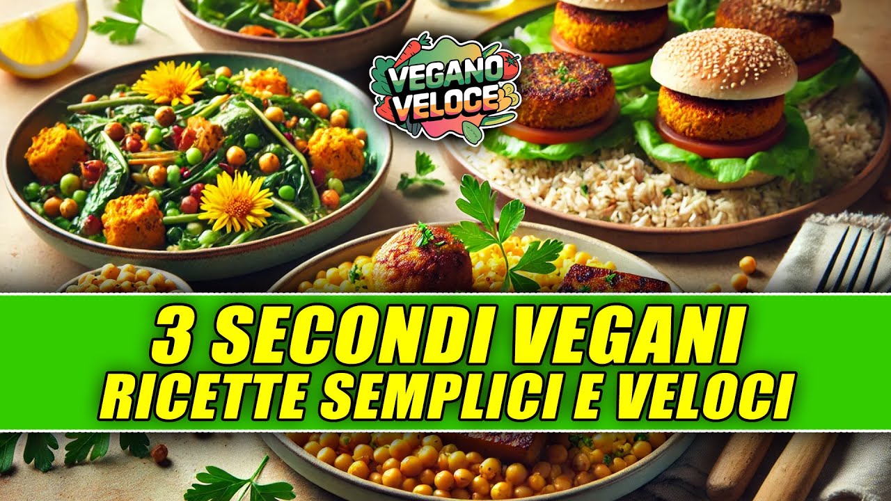 3 RICETTE PER SECONDI VEGANI FACILI E VELOCI!
