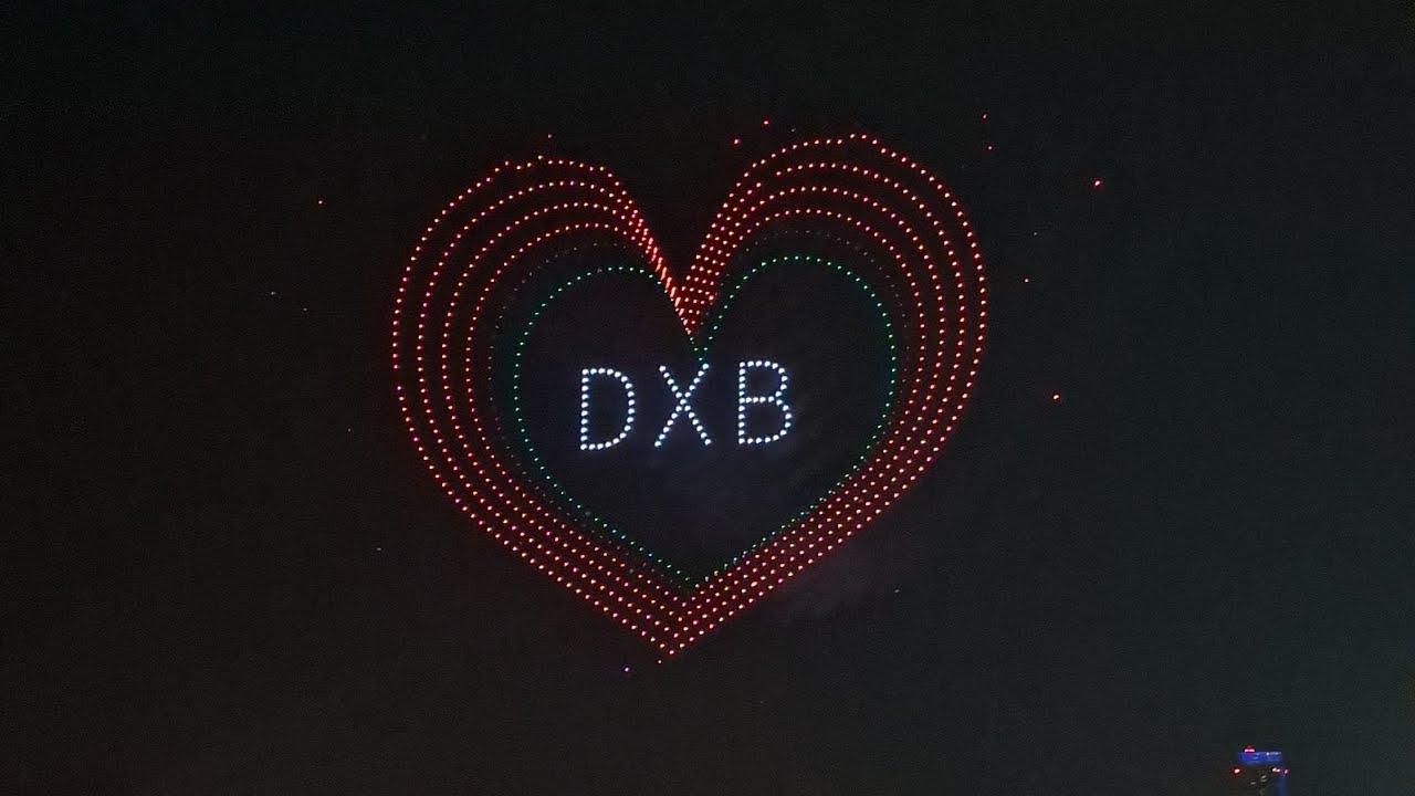 Dubai Shopping Festival Drone Show JBR Beach 