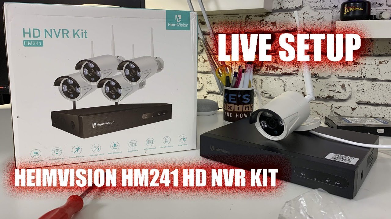 LIVE Unboxing & Setup Heimvision HD NVR Kit HM241 CCTV