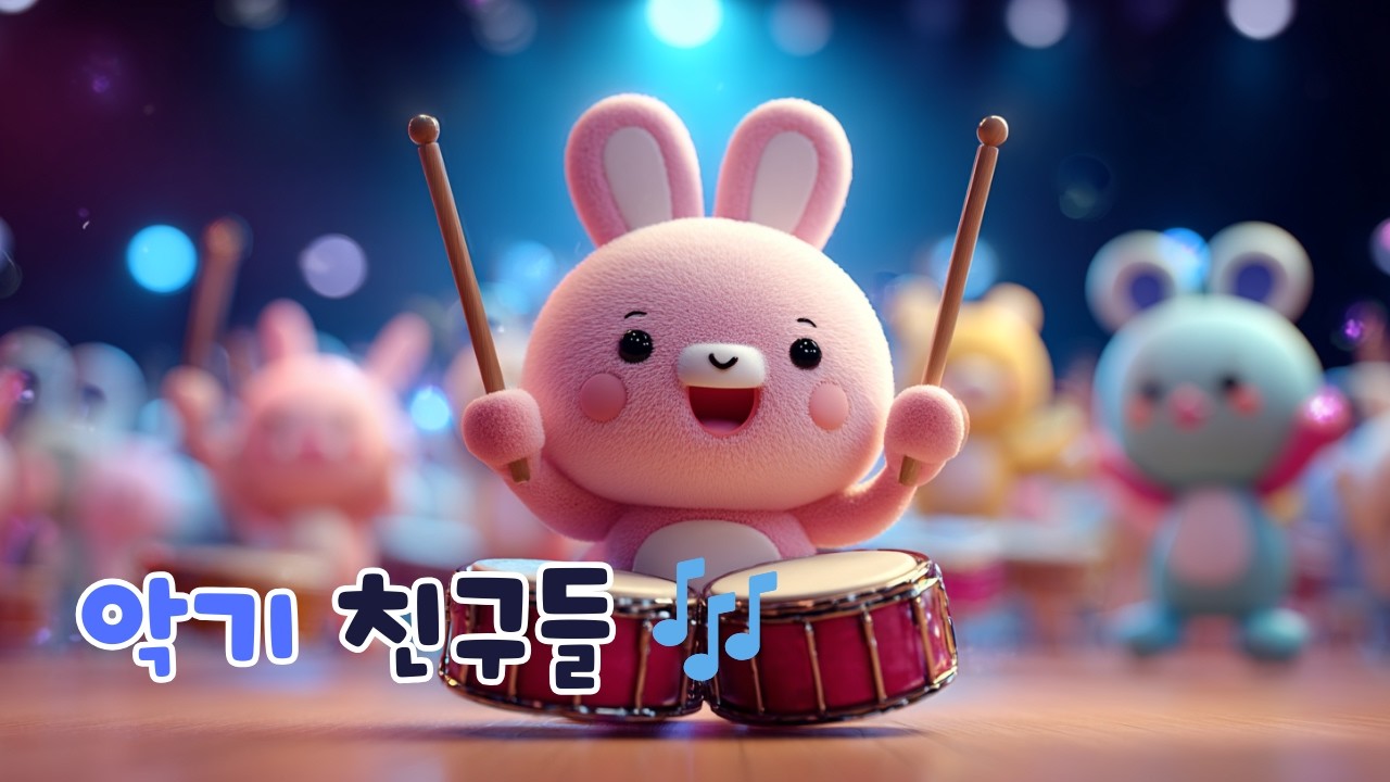 🎶토끼와 친구들의 깜찍한 악기 연주 대잔치! | CocoLala Instrument Show for Kids