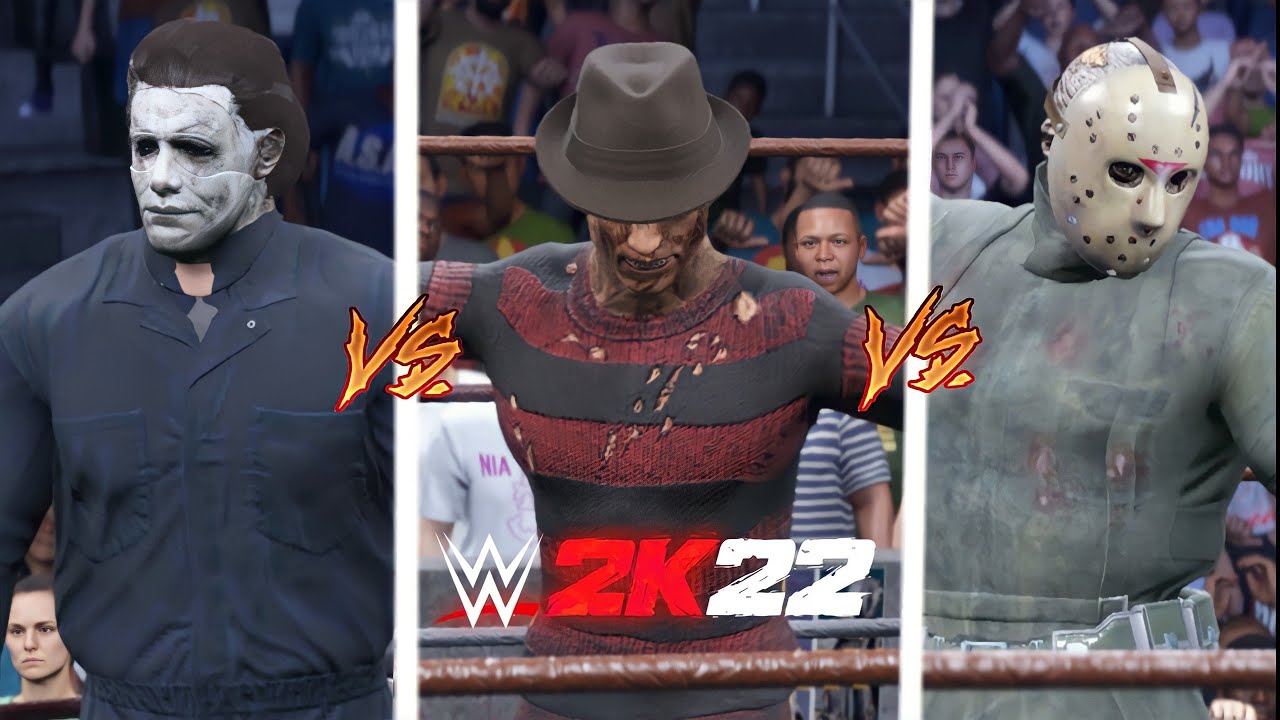 CAW SHOWCASE - FREDDY VS. MICHAEL VS. JASON | WWE2K22