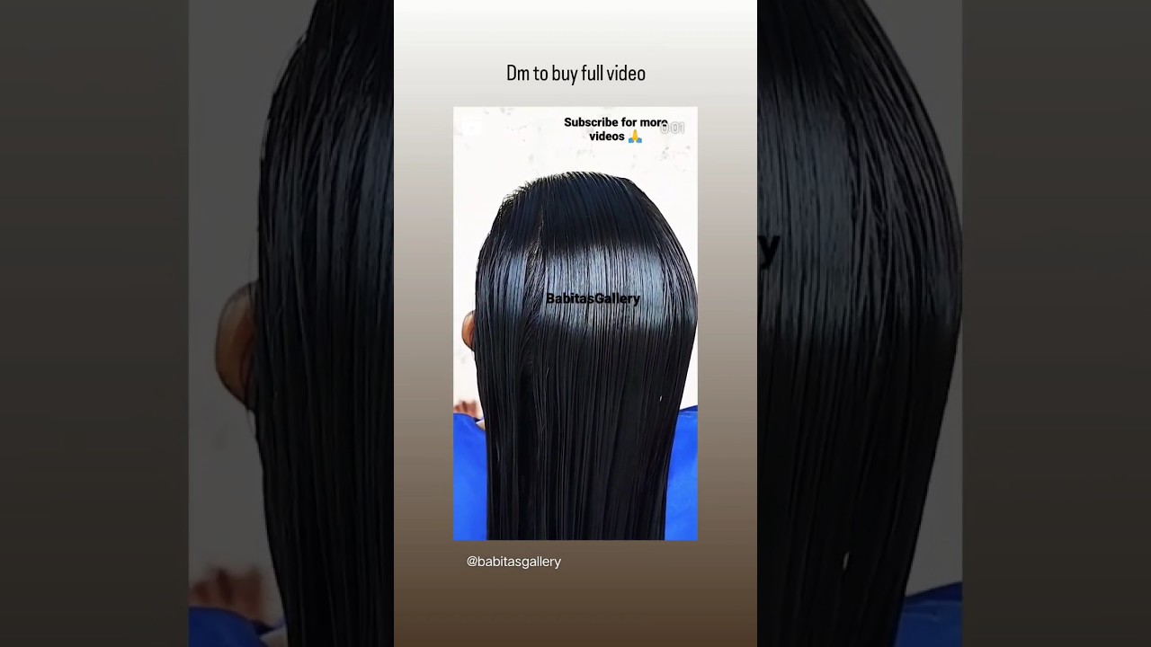 longhair oiled and sleek #ytshorts #shorts #babitasgallery #oilyhair #oilinghair #combing #slickback