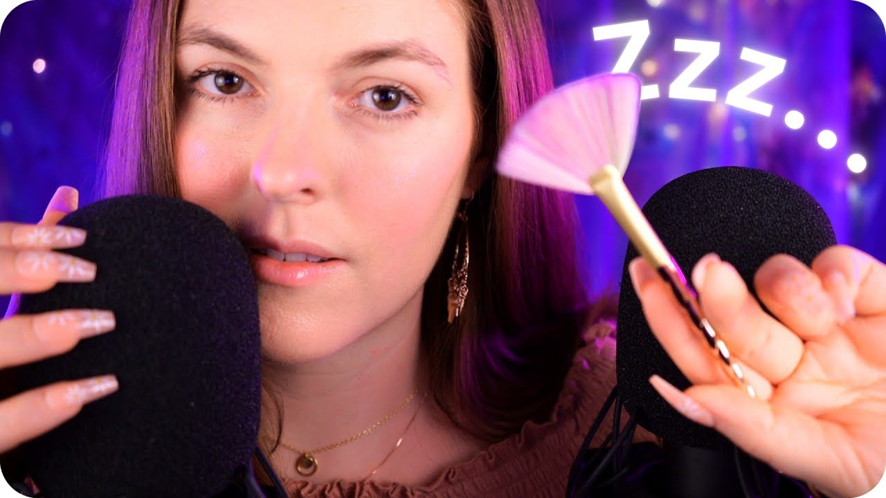 ASMR Counting You To Sleep While It Gets Darker (Delay, Mic Scratching & Brushing)